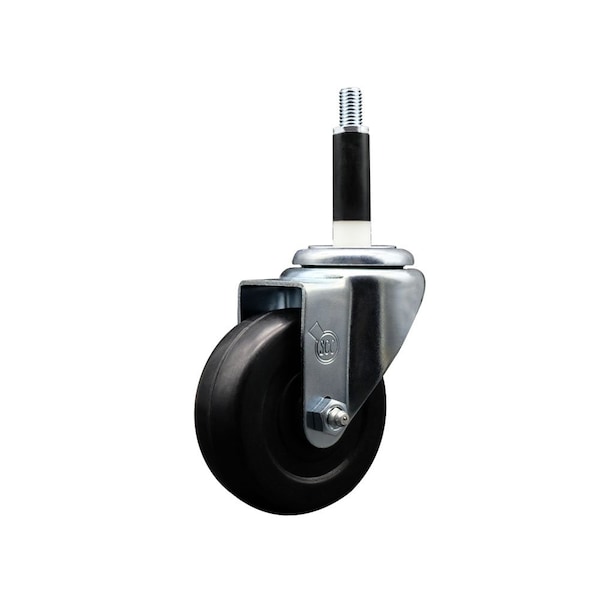 3.5'' Hard Rubber Wheel Swivel 7/8'' Expanding Stem Caster